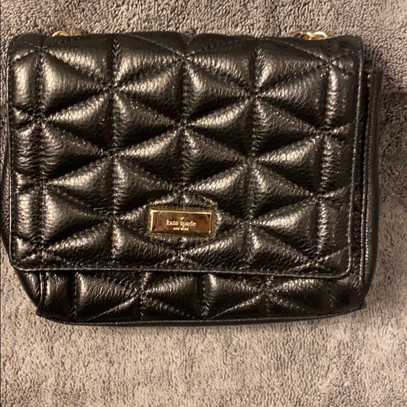 NEW Kate Spade Patent Leather Quilted Crossbody - Picture 2 of 7